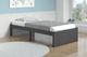 Donco Kids Dark Gray Youth Twin Super Flat Platform Bed-1