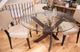Bermex® Customizable Glass Top Dining Table with Espresso Base-1
