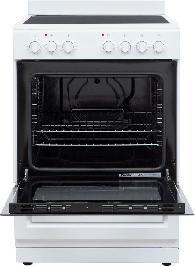Danby 24" White Glass Top Freestanding Electric Range-1
