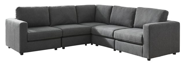 Signature Design by Ashley® Candela 5-Piece Charcoal Sectional-0