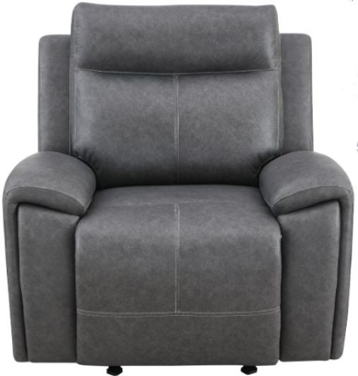 Steve Silver Co. Gaston 3-Piece Gray Manual Reclining Set-2