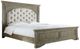 Steve Silver Co. Highland Park Waxed Driftwood/White Queen Panel Bed-1