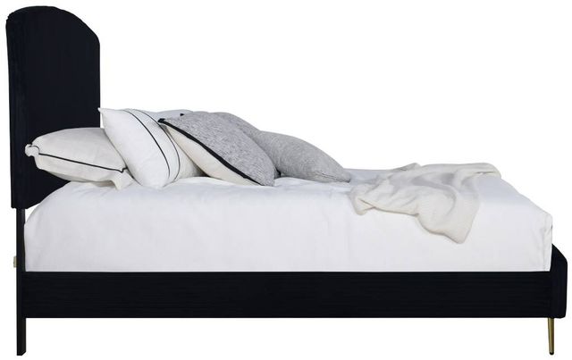 New Classic® Home Furnishings Kailani Black Upholstered California King Panel Bed-3