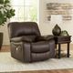 Signature Design by Ashley® Leesworth Dark Brown Power Rocker Recliner-4