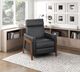 Homelegance® Verve Black Push Back Manual Reclining Chair-1