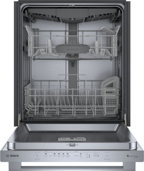 Bosch® 300 Series 24" Stainless Steel Top Control Built In Dishwasher-3