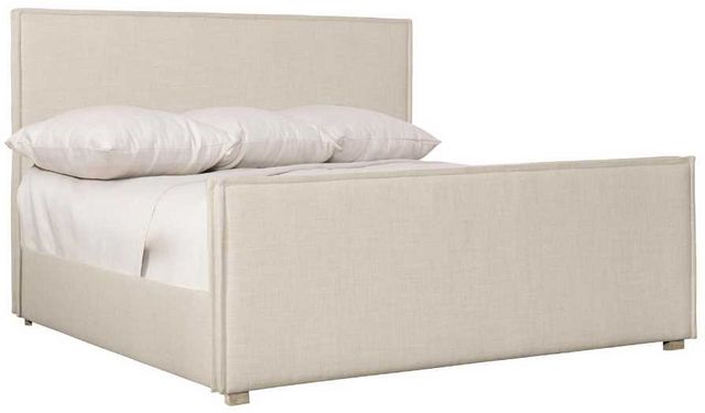 Bernhardt Sawyer Beige King Upholstered Panel Bed