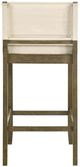 Armen Living Yaneli 4-Piece Putty Brown/White Barstool Set-4