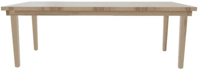 Mavin Customizable 42" x 72" Rectangular Plank Extendable Dining Table with 18" Leaf-1