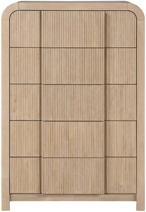 Meridian Furniture Fluted Natural Chest-1
