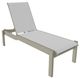 Telescope Casual Leeward Abalone/Storm Fabric/Polymer Outdoor MGP Sling Lay-Flat Stacking Armless Long Frame Chaise with Wheels-0