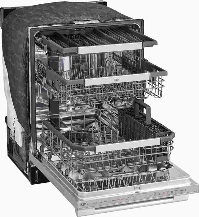 SKS 24" Stainless Steel Top Control Built-In Dishwasher-2