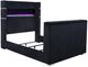 Coaster® Tisdall Black Queen Flame Visualizer Panel Bed-2