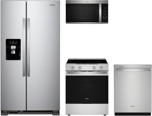 Whirlpool® 4 Piece Stainless Steel Kitchen Package