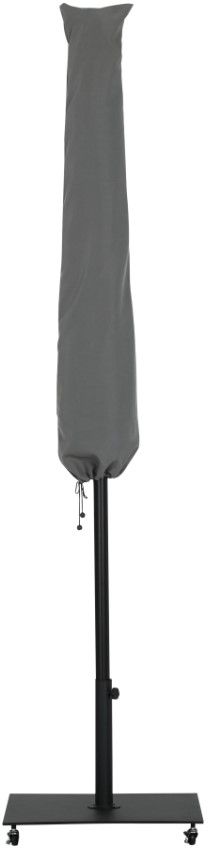 Meridian Furniture Amalfi Black/Matte Black Aluminum Outdoor Patio Umbrella and Base-2