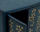 Bassett Mirror Argento Antique Blue Hall Cabinet-4