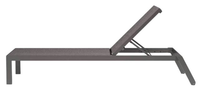 Sunset West Vegas Graphite Metal Outdoor Stackable Chaise-2