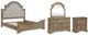 Liberty Furniture Magnolia Manor 4-Piece Taupe Mist/Weathered Bisque California King Upholstered Panel Bedroom Set-0