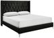 New Classic® Home Furnishings Huxley Black California King Upholstered Panel Bed-0