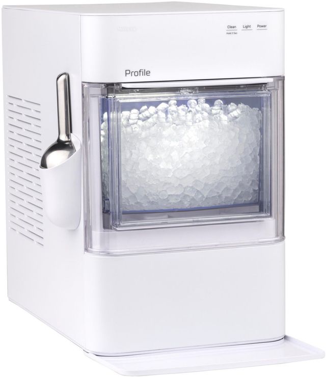 GE Profile™ Opal™ 11" 38 lb. Stone White Ice Maker -1
