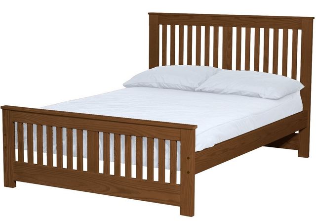 Crate Designs™ Furniture Brindle Full Extra-Long Youth Shaker Bed-0