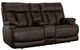Flexsteel® Clive Brown Power Reclining Loveseat with Console and Power Headrests and Lumbar-0