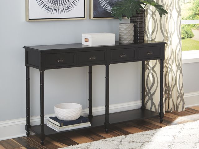 Signature Design by Ashley® Eirdale Black Console Sofa Table-4