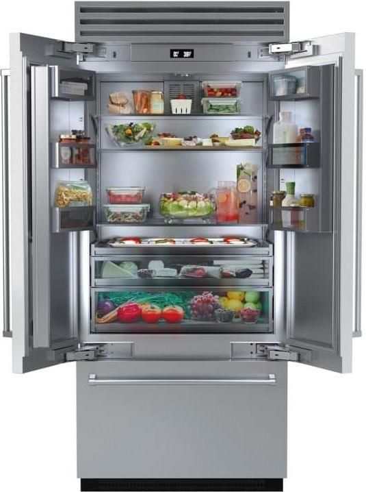 BlueStar® 36" 22.2 Cu. Ft. Stainless Steel Built-In French Door Refrigerator-1