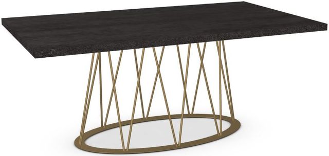 Amisco Customizable Calypso Thermo Fused Laminate Rectangular Dining Table with 1.63" Thick Tabletop-3