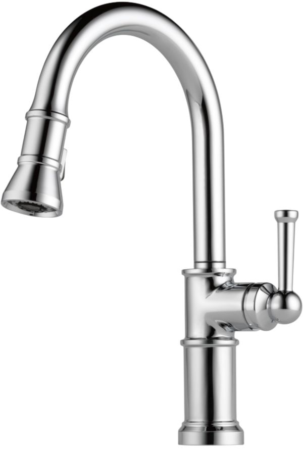 Brizo Artesso® Polished Chrome Single Handle Pull-Down Kitchen Faucet-0