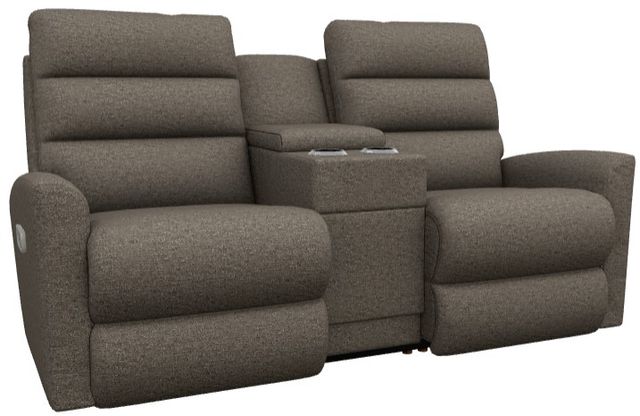 La-Z-Boy® Liam Mocha Power Wall Reclining Loveseat with Console, Headrest, and Lumbar-0