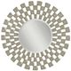 Bassett Mirror Chequers Silver Leaf Wall Mirror-0