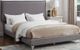 Titus Furniture Grey Queen Upholstered Panel Bed-0