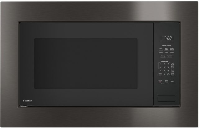 GE Profile™ 2.2 Cu. Ft. Gray Built-In Microwave-3