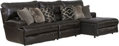 Catnapper® Como 3-Piece Chocolate Right Arm Facing Power Reclining Sectional