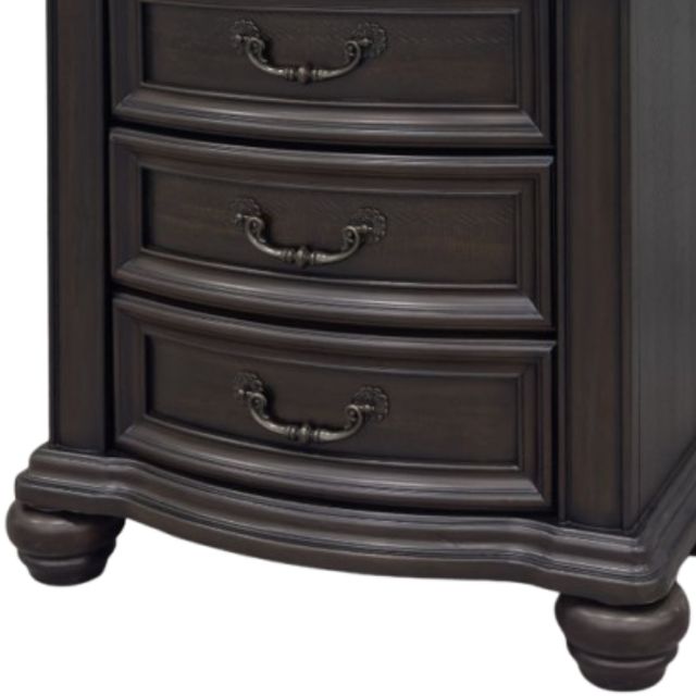 Elements International Brunswick Mahogany Nightstand-1