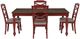 Powell® Trimble 5-Piece Beige/Red Dining Set-3