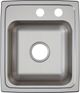 Elkay Lustertone® Classic Lustrous Satin 15" x 17-1/2" x 5-1/2" MR2-Hole Single Bowl Drop-In ADA Sink-1