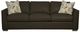 Craftmaster® Customizable CM Leather 95" Architectural Shaped Sofa-2