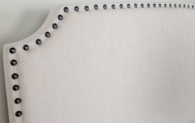 Bernards Amy Beige Upholstered King Panel Bed in a Box-3