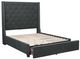Mazin Furniture Fairborn Gray Eastern King Storage Bed-0