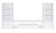 Coaster® Jude 3-Piece White Entertainment Center Set-0
