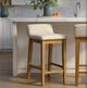 Armen Living Annikah Amber Glow/White Counter Stool-1