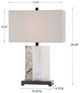 Uttermost® Vanda Polished Black Nickel Table Lamp-2
