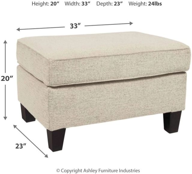 Signature Design by Ashley® Abinger Natural Ottoman-2