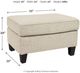 Signature Design by Ashley® Abinger Natural Ottoman-2