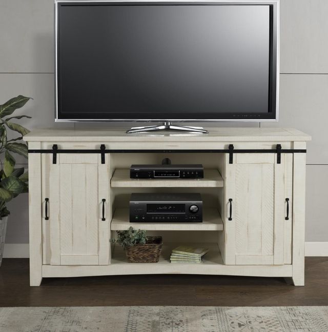 Martin Svensson Rustic Antique White Media Console-1