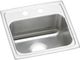 Elkay Lustertone® Classic Lustrous Satin 17" x 16" x 6-1/2" 2-Hole Single Bowl Drop-In ADA Sink-0