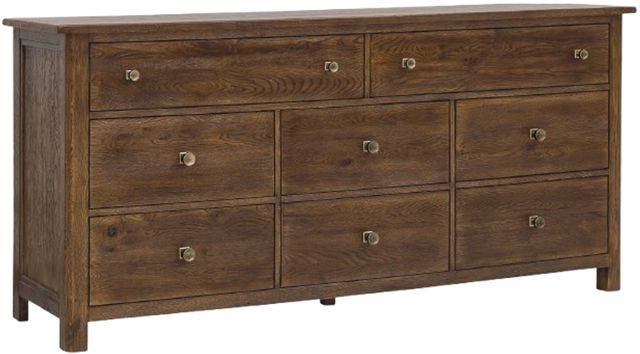 Hooker® Furniture Driftwood Worn Saddle 8-Drawer Dresser-0