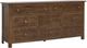 Hooker® Furniture Driftwood Worn Saddle 8-Drawer Dresser-0